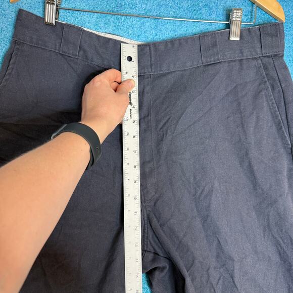 Dickies Utility Work Shorts Mens 36 Navy Blue Loose Fit 34x12 Made Nicaragua - Picture 4 of 14
